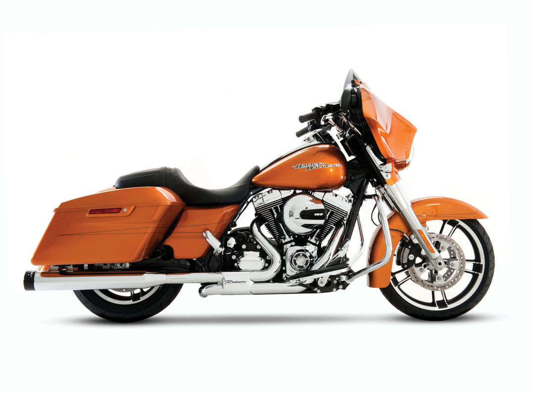 Slimline Duals Header with Baffles for Harley Touring