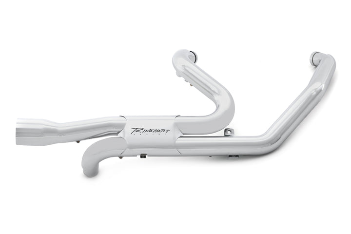 Slimline Duals Header with Baffles for Harley Touring