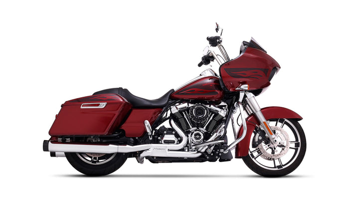 Slimline Duals Header with Baffles for Harley Touring